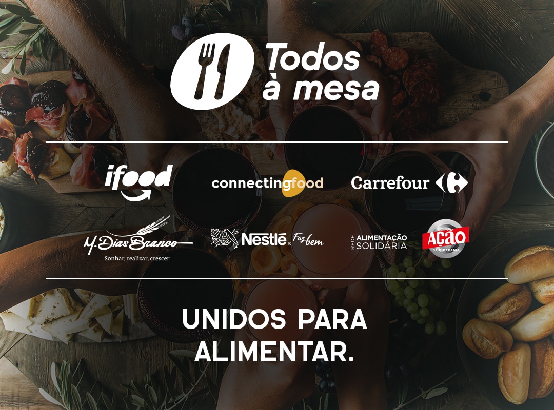 Empresas se unem para combater desperdício de alimentos a partir do movimento Todos à Mesa que reúne iFood, Nestlé, Carrefour e M. Dias Branco
