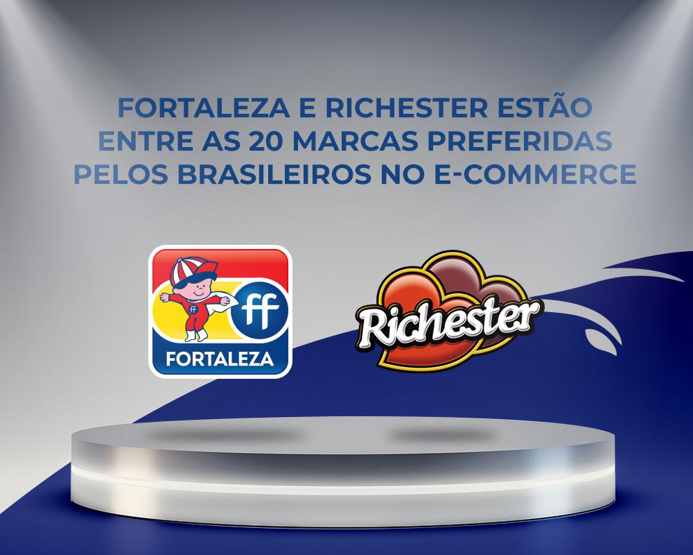 Fortaleza e Richester estão entre as 20 marcas preferidas pelos brasileiros no e-commerce